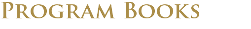 Program Books